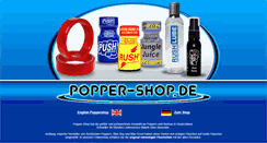 Desktop Screenshot of popper-shop.de