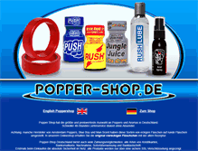 Tablet Screenshot of popper-shop.de